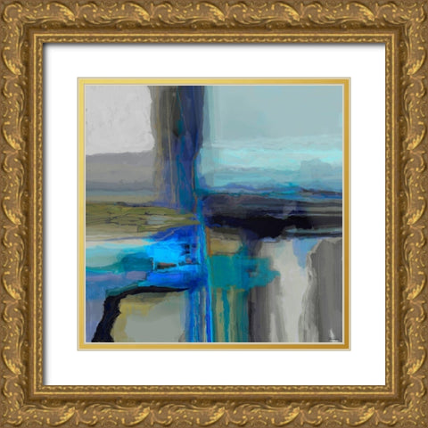 Extraction I Gold Ornate Wood Framed Art Print with Double Matting by Tienhaara, Michael