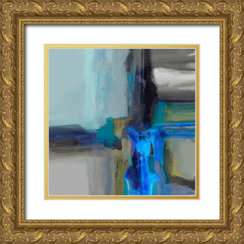 Extraction II Gold Ornate Wood Framed Art Print with Double Matting by Tienhaara, Michael