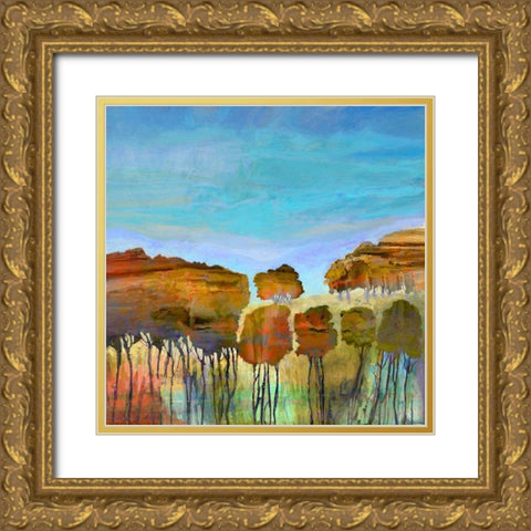 Harmony III Gold Ornate Wood Framed Art Print with Double Matting by Tienhaara, Michael