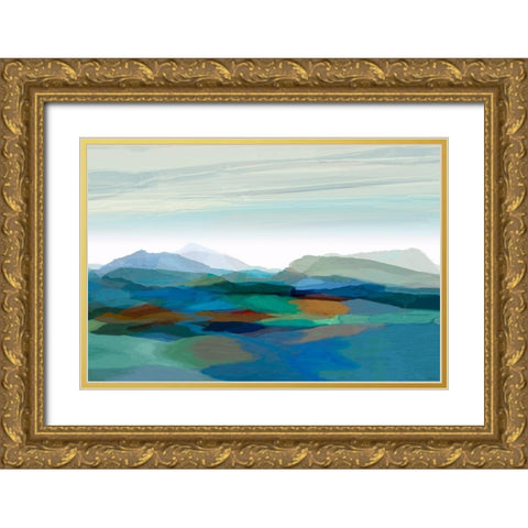 Majestic I Gold Ornate Wood Framed Art Print with Double Matting by Tienhaara, Michael