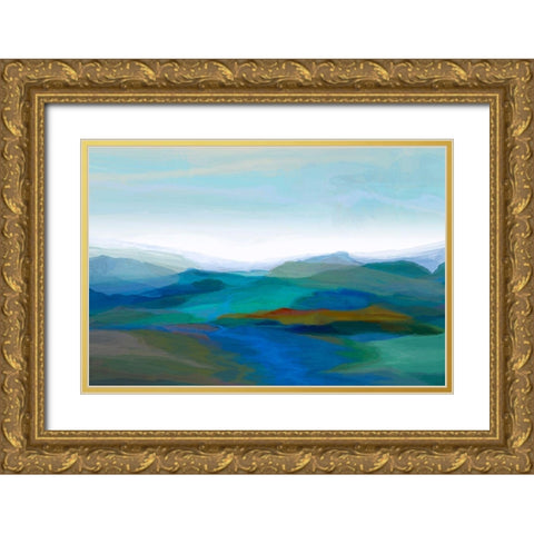 Majestic II Gold Ornate Wood Framed Art Print with Double Matting by Tienhaara, Michael