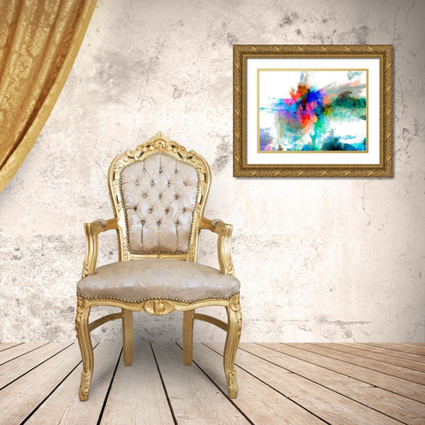 Spatial IV Gold Ornate Wood Framed Art Print with Double Matting by Tienhaara, Michael