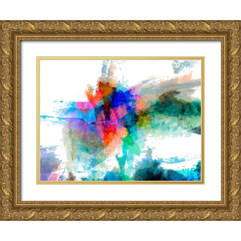 Spatial IV Gold Ornate Wood Framed Art Print with Double Matting by Tienhaara, Michael