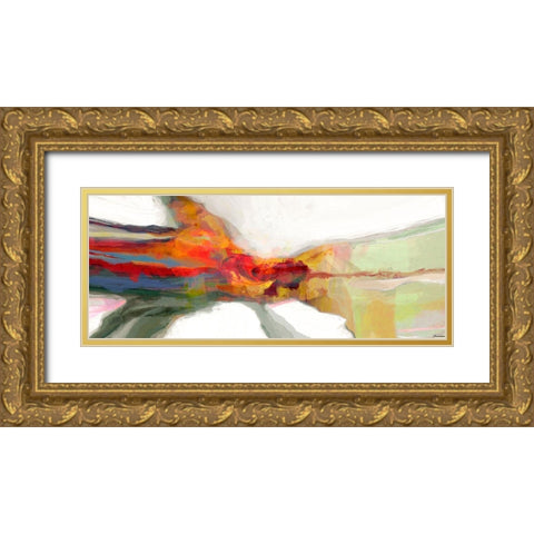 Vibrant Sculpture Gold Ornate Wood Framed Art Print with Double Matting by Tienhaara, Michael