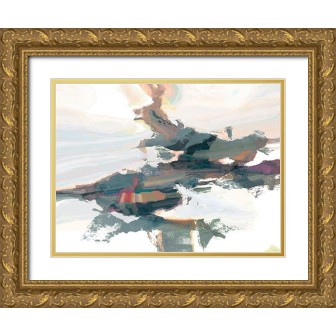 Textures II Gold Ornate Wood Framed Art Print with Double Matting by Tienhaara, Michael