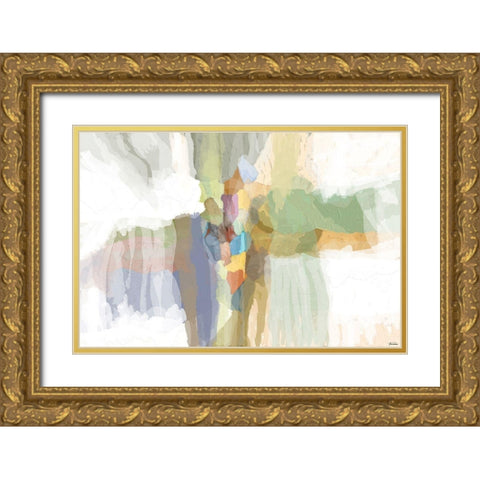 Evolve I Gold Ornate Wood Framed Art Print with Double Matting by Tienhaara, Michael