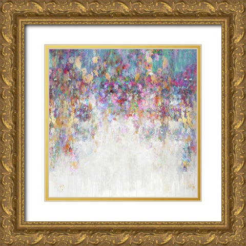 Cascading I Gold Ornate Wood Framed Art Print with Double Matting by Robbins, Nikki