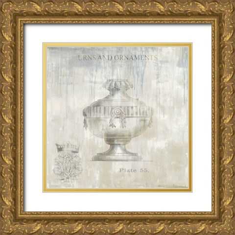 Urns and Ornaments III Gold Ornate Wood Framed Art Print with Double Matting by Jeffries, Oliver
