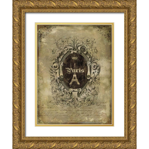 Paris Classique II Gold Ornate Wood Framed Art Print with Double Matting by Jeffries, Oliver
