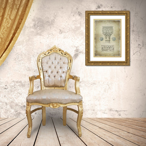 Ornamental I Gold Ornate Wood Framed Art Print with Double Matting by Jeffries, Oliver