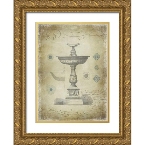 Ornamental II Gold Ornate Wood Framed Art Print with Double Matting by Jeffries, Oliver