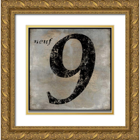 neuf Gold Ornate Wood Framed Art Print with Double Matting by Jeffries, Oliver