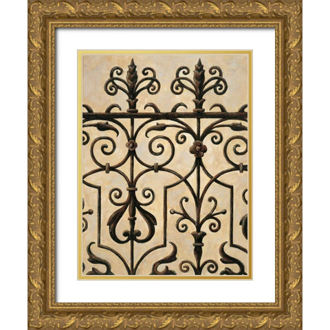Gatekeeper II Gold Ornate Wood Framed Art Print with Double Matting by Segovia, Pablo