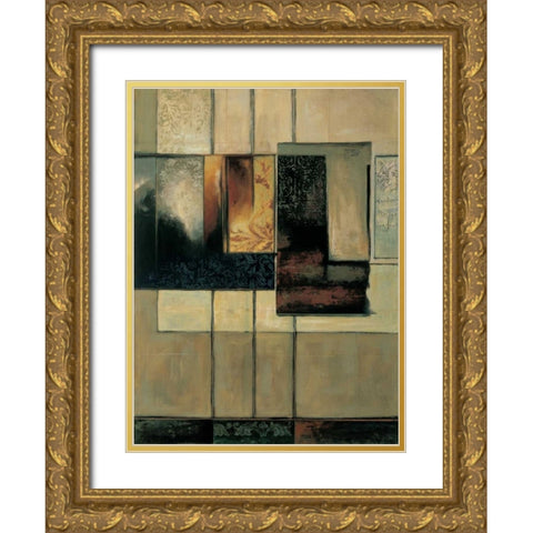 This Way II Gold Ornate Wood Framed Art Print with Double Matting by Sanderson, Paul