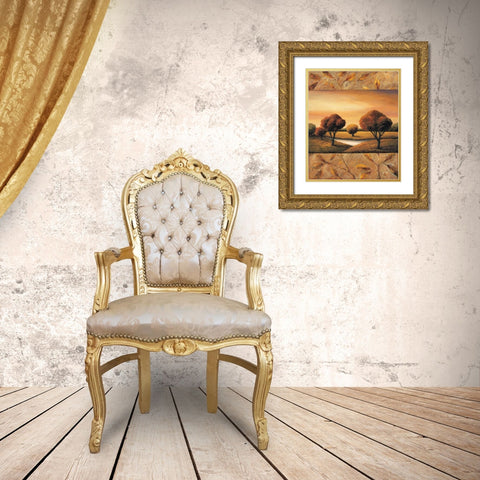 The Essence I Gold Ornate Wood Framed Art Print with Double Matting by Sullivan, Rachael