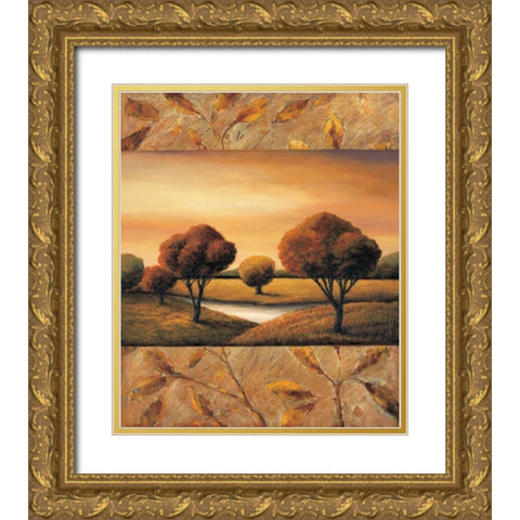 The Essence I Gold Ornate Wood Framed Art Print with Double Matting by Sullivan, Rachael