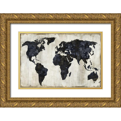 The World II Gold Ornate Wood Framed Art Print with Double Matting by Brennan, Russell