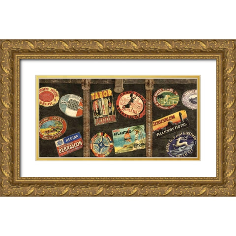 Vintage Voyage Gold Ornate Wood Framed Art Print with Double Matting by Brennan, Russell