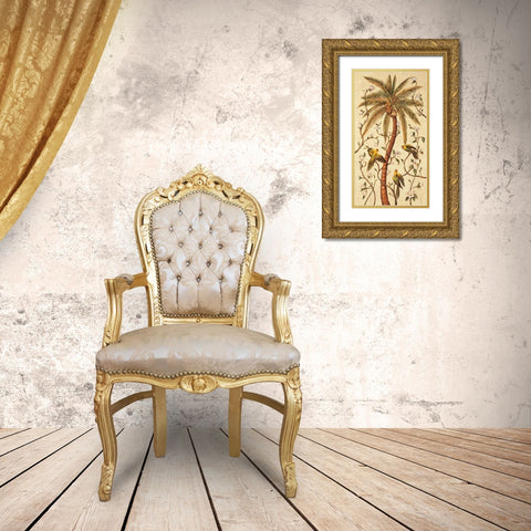 Tropical Panel I Gold Ornate Wood Framed Art Print with Double Matting by Jimenez, Rodolfo