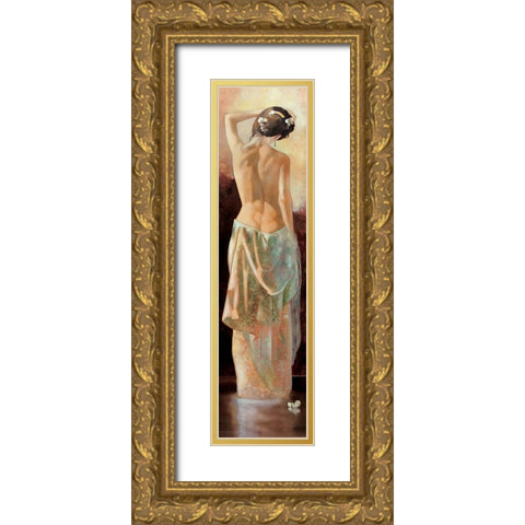 The Yearning Gold Ornate Wood Framed Art Print with Double Matting by Di Scenza, Ron