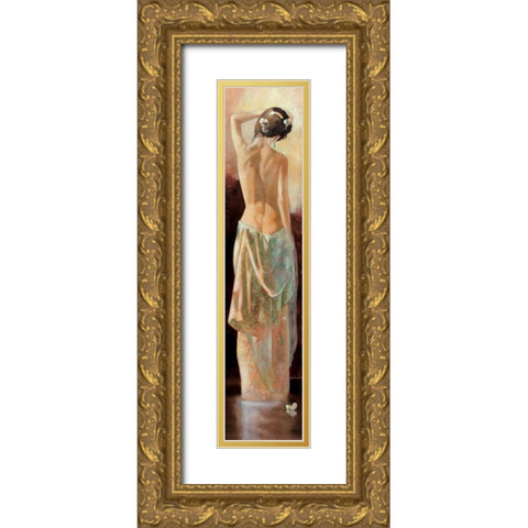 The Yearning Gold Ornate Wood Framed Art Print with Double Matting by Di Scenza, Ron