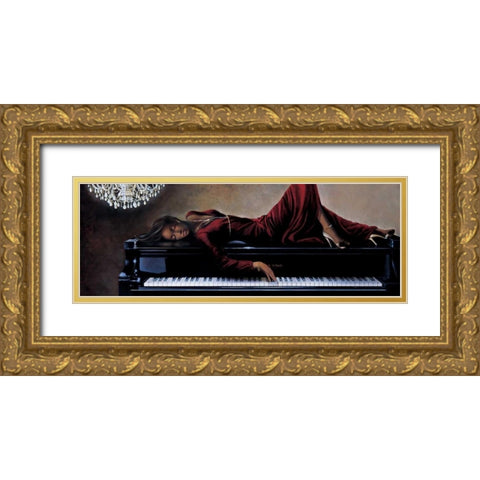 Into the Rhythm Gold Ornate Wood Framed Art Print with Double Matting by Di Scenza, Ron