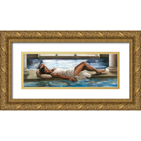 Restful Retreat I Gold Ornate Wood Framed Art Print with Double Matting by Di Scenza, Ron