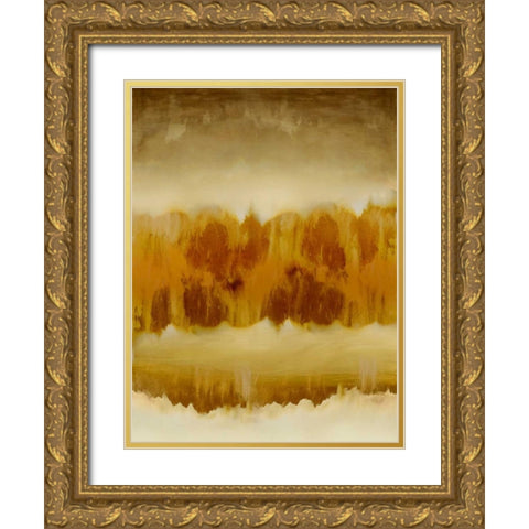 Animate I Gold Ornate Wood Framed Art Print with Double Matting by Springer, Rachel