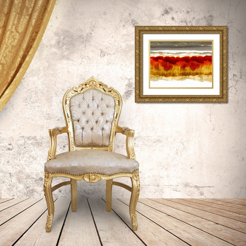 Wholeheartedly Gold Ornate Wood Framed Art Print with Double Matting by Springer, Rachel