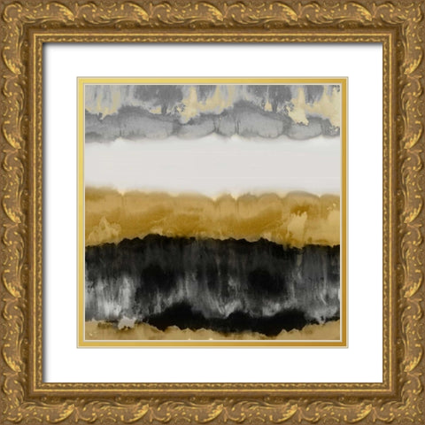Golden Gradations Gold Ornate Wood Framed Art Print with Double Matting by Springer, Rachel