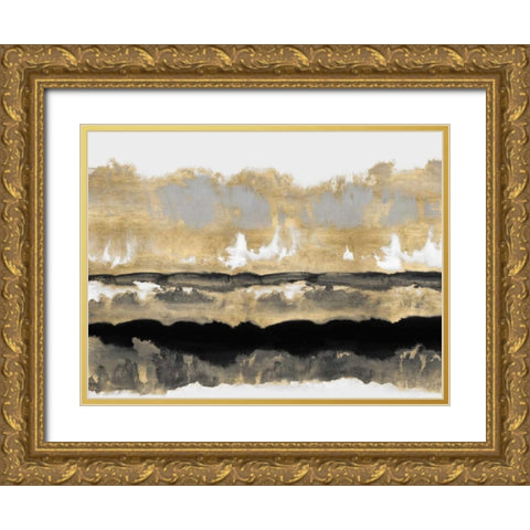 Golden Undertones I Gold Ornate Wood Framed Art Print with Double Matting by Springer, Rachel