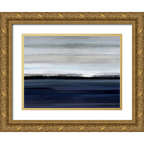 At the Edge Gold Ornate Wood Framed Art Print with Double Matting by Springer, Rachel