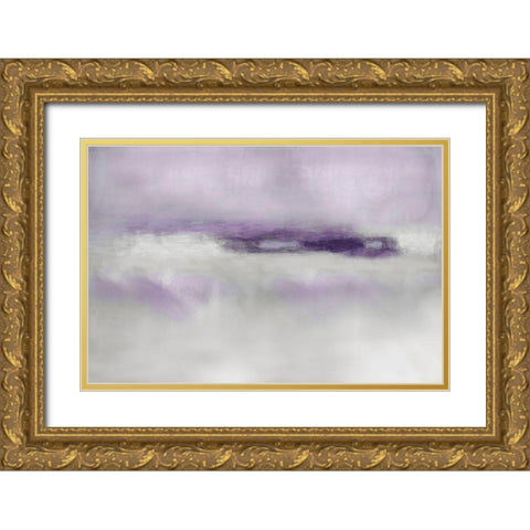 Suspend in Amethyst Gold Ornate Wood Framed Art Print with Double Matting by Springer, Rachel