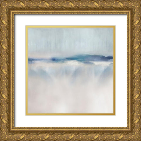 Suspend in Aqua II Gold Ornate Wood Framed Art Print with Double Matting by Springer, Rachel