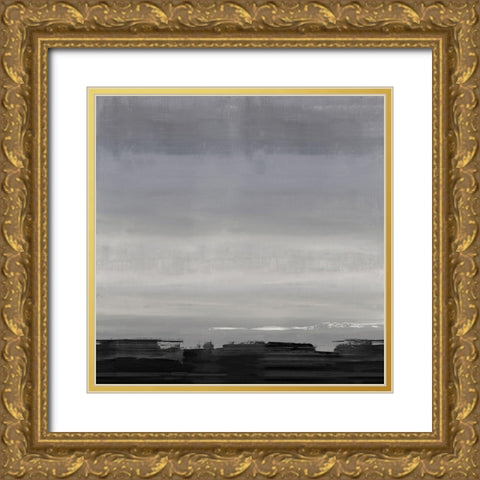 Midnight Horizon I Gold Ornate Wood Framed Art Print with Double Matting by Springer, Rachel