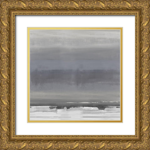 Highlight Midnight II Gold Ornate Wood Framed Art Print with Double Matting by Springer, Rachel