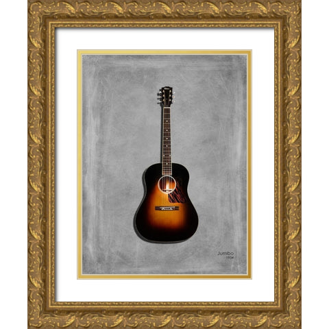 Gibson OriginalJumbo 1934 Gold Ornate Wood Framed Art Print with Double Matting by Rogan, Mark