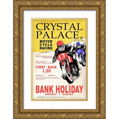 Crystal Palace Racing I Gold Ornate Wood Framed Art Print with Double Matting by Rogan, Mark