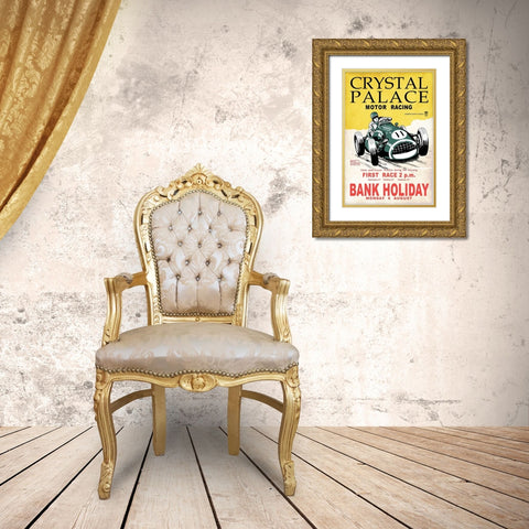 Crystal Palace Racing II Gold Ornate Wood Framed Art Print with Double Matting by Rogan, Mark