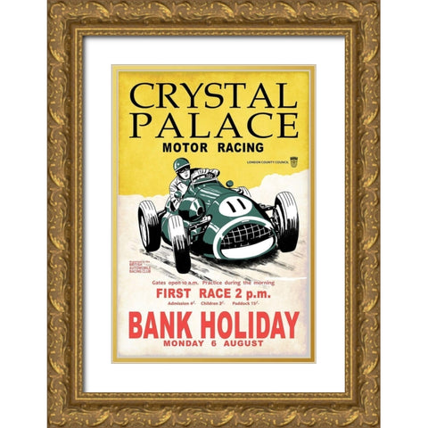 Crystal Palace Racing II Gold Ornate Wood Framed Art Print with Double Matting by Rogan, Mark
