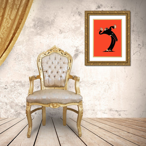 The Conductor Gold Ornate Wood Framed Art Print with Double Matting by Rogan, Mark