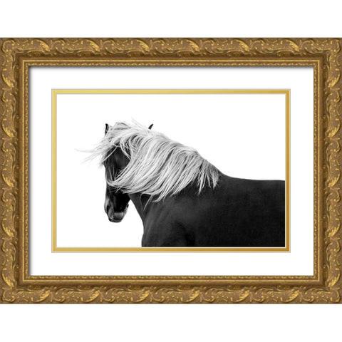 Flaxon Chestnut Gold Ornate Wood Framed Art Print with Double Matting by Carter, Samantha