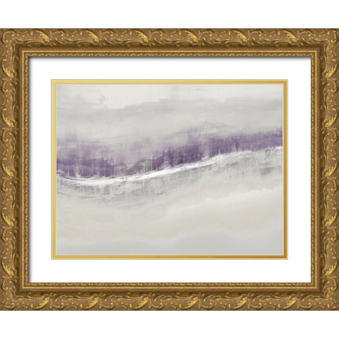 Flowing Amethyst Gold Ornate Wood Framed Art Print with Double Matting by Messina, Jake