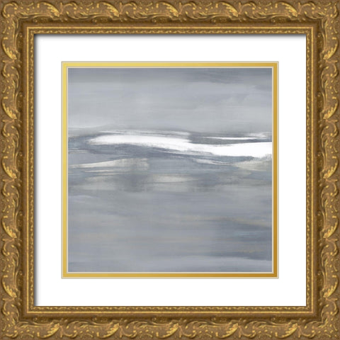 Highlight on Gray II Gold Ornate Wood Framed Art Print with Double Matting by Messina, Jake