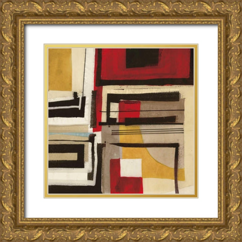 Geometric II Gold Ornate Wood Framed Art Print with Double Matting by Gillen, Sophie