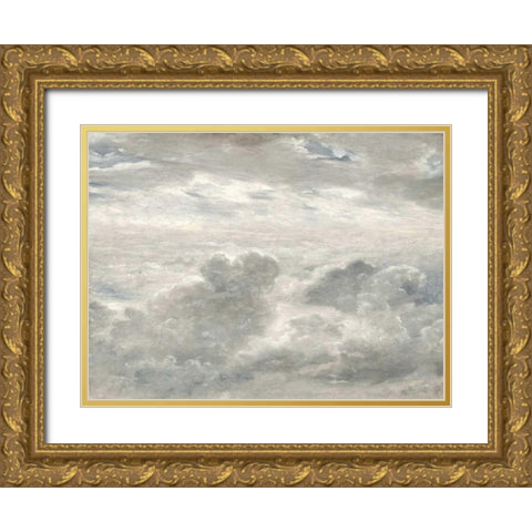 Cloud Study I Gold Ornate Wood Framed Art Print with Double Matting by Mann, Sophia