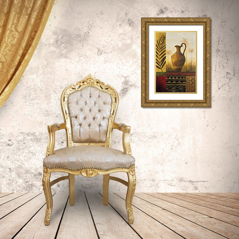 Treasures II Gold Ornate Wood Framed Art Print with Double Matting by Williamson, Sarah