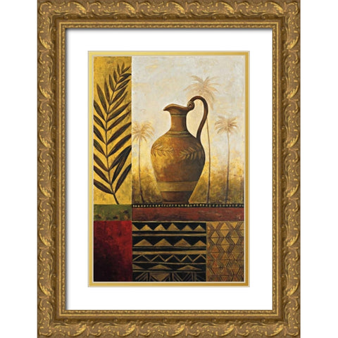 Treasures II Gold Ornate Wood Framed Art Print with Double Matting by Williamson, Sarah