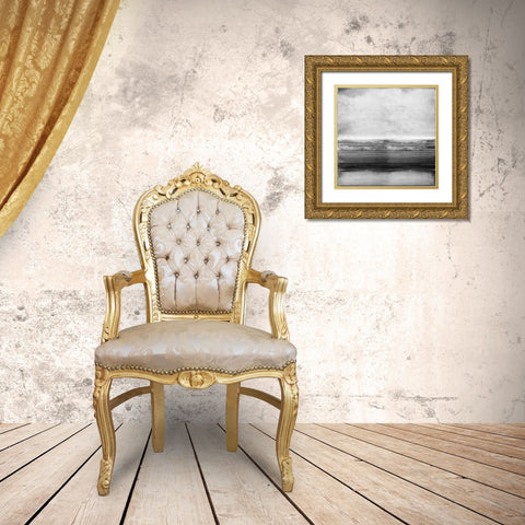 Highlighted Gray Gold Ornate Wood Framed Art Print with Double Matting by Hamilton, Taylor