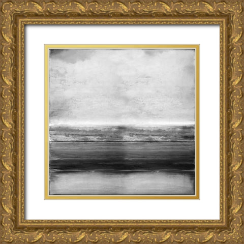 Highlighted Gray Gold Ornate Wood Framed Art Print with Double Matting by Hamilton, Taylor